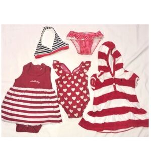 Ralph Lauren baby girl Cover up and other red and white items 12 to 24 months